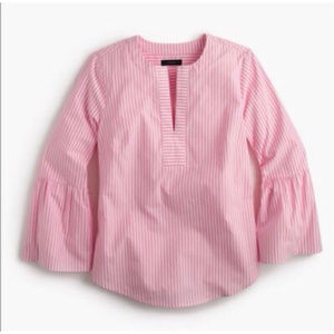 J.Crew Striped Bell Sleeve Top Size 4